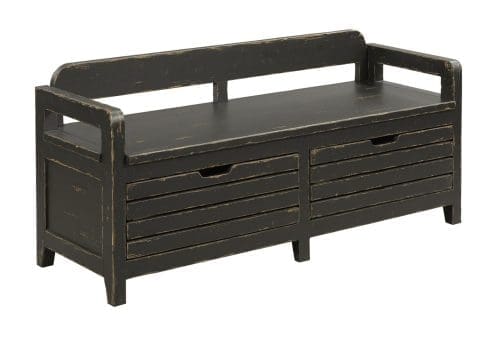ENGOLD BED END BENCH - ANVIL FINISH